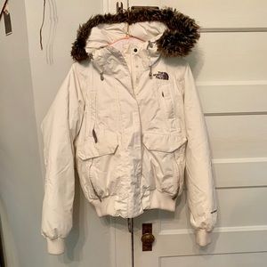 North Face White Winter Jacket